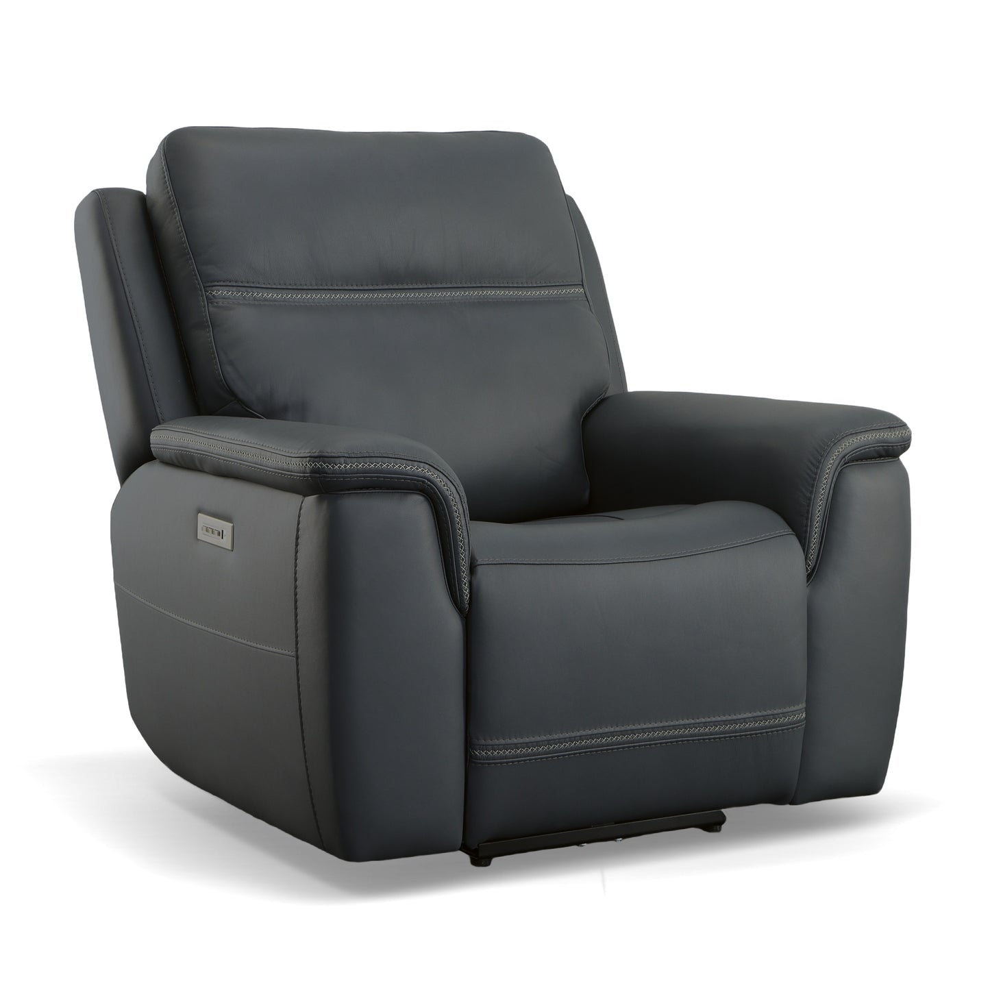 Flexsteel Sawyer Power Recliner with Power Headrest & Lumbar
