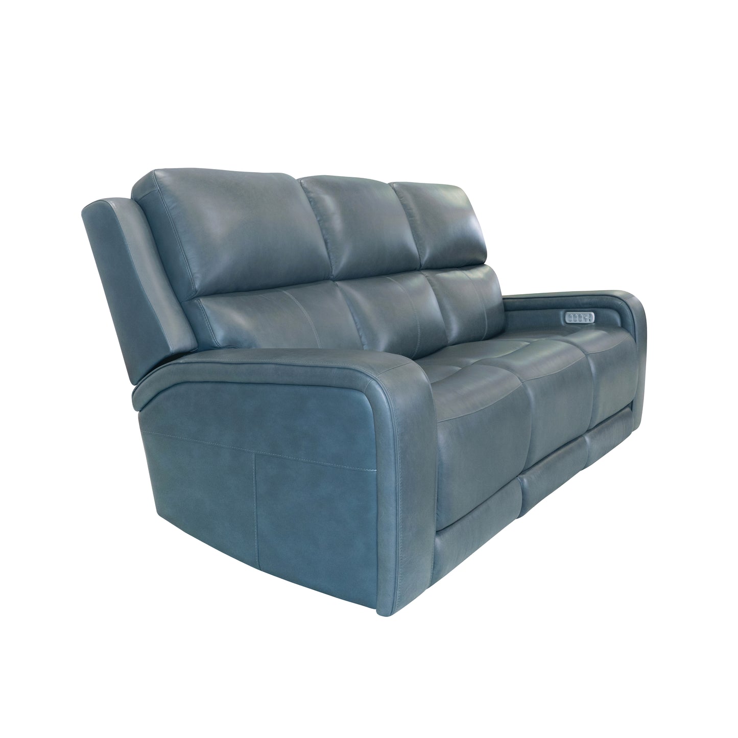 Flexsteel Oasis Leather Power Reclining Sofa with Power Headrests, Lumbar, Heat & Massage