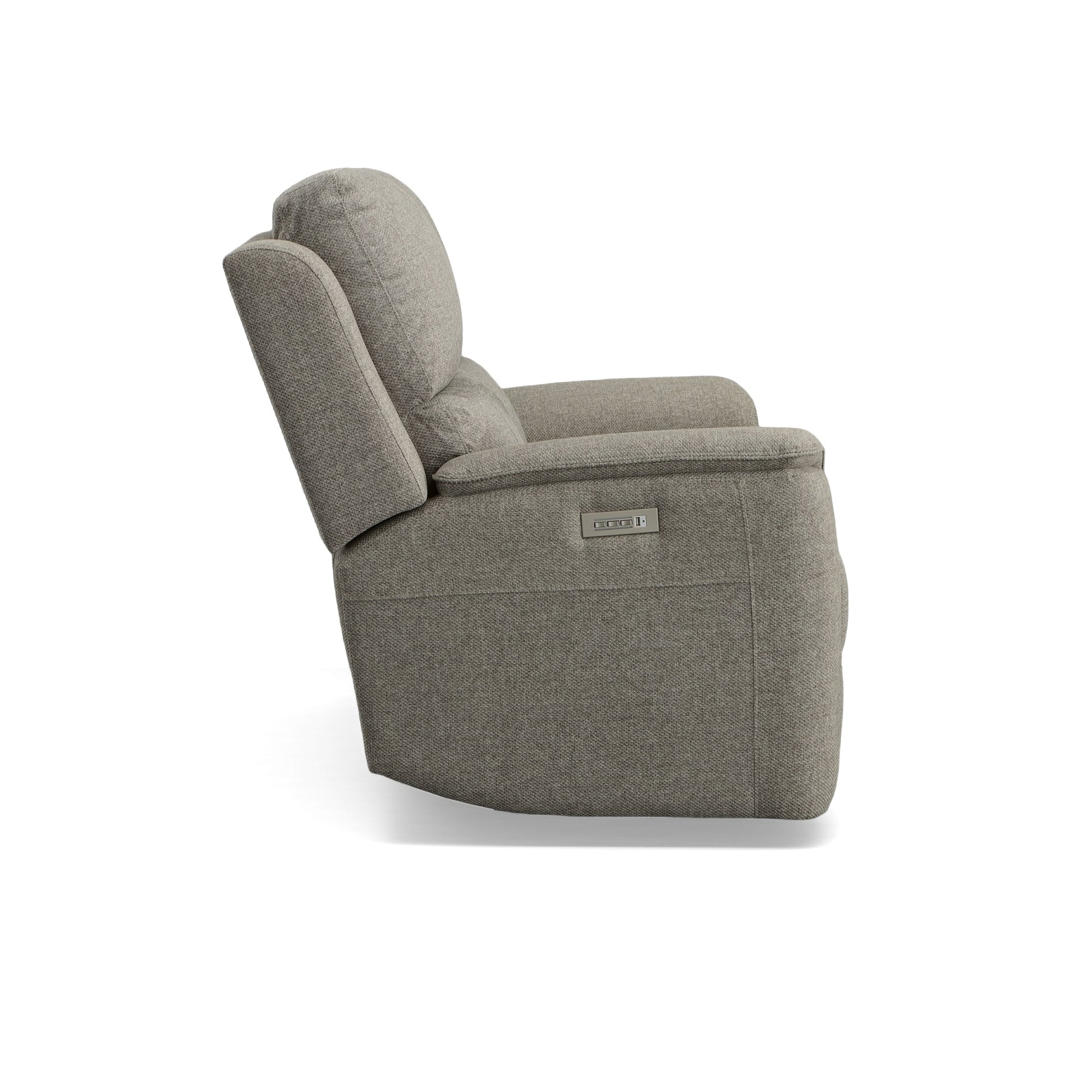Flexsteel Henry Power Reclining Loveseat with Power Headrests & Lumbar