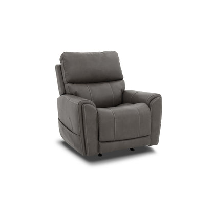 Flexsteel Carter Power Rocking Recliner with Power Headrest, Lumbar, Heat & Massage