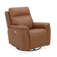 Flexsteel Sawyer Swivel Glider with Power Headrest, Lumbar, Heat & Massage