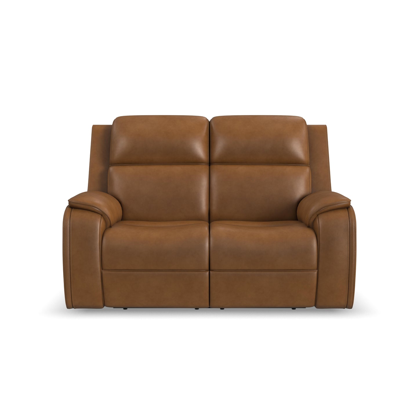 Flexsteel Ziggy Power Reclining Loveseat with Power Headrest, Lumbar, Heat & Massage