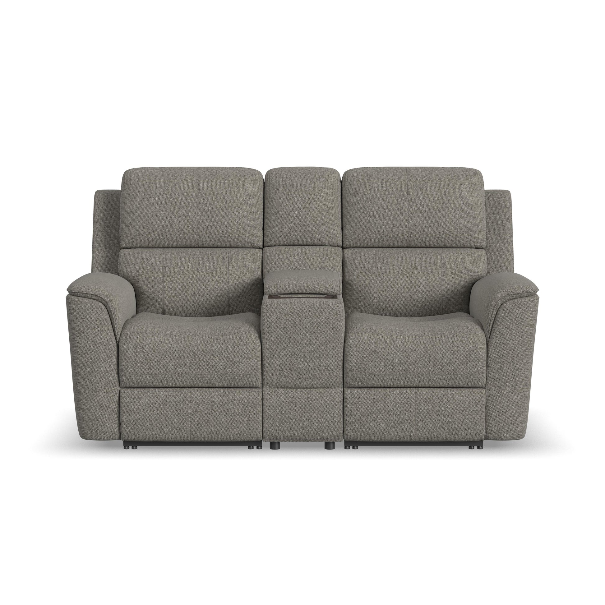 Flexsteel Henry Power Reclining Loveseat with Console & Power Headrests & Lumbar