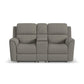 Flexsteel Henry Power Reclining Loveseat with Console & Power Headrests & Lumbar