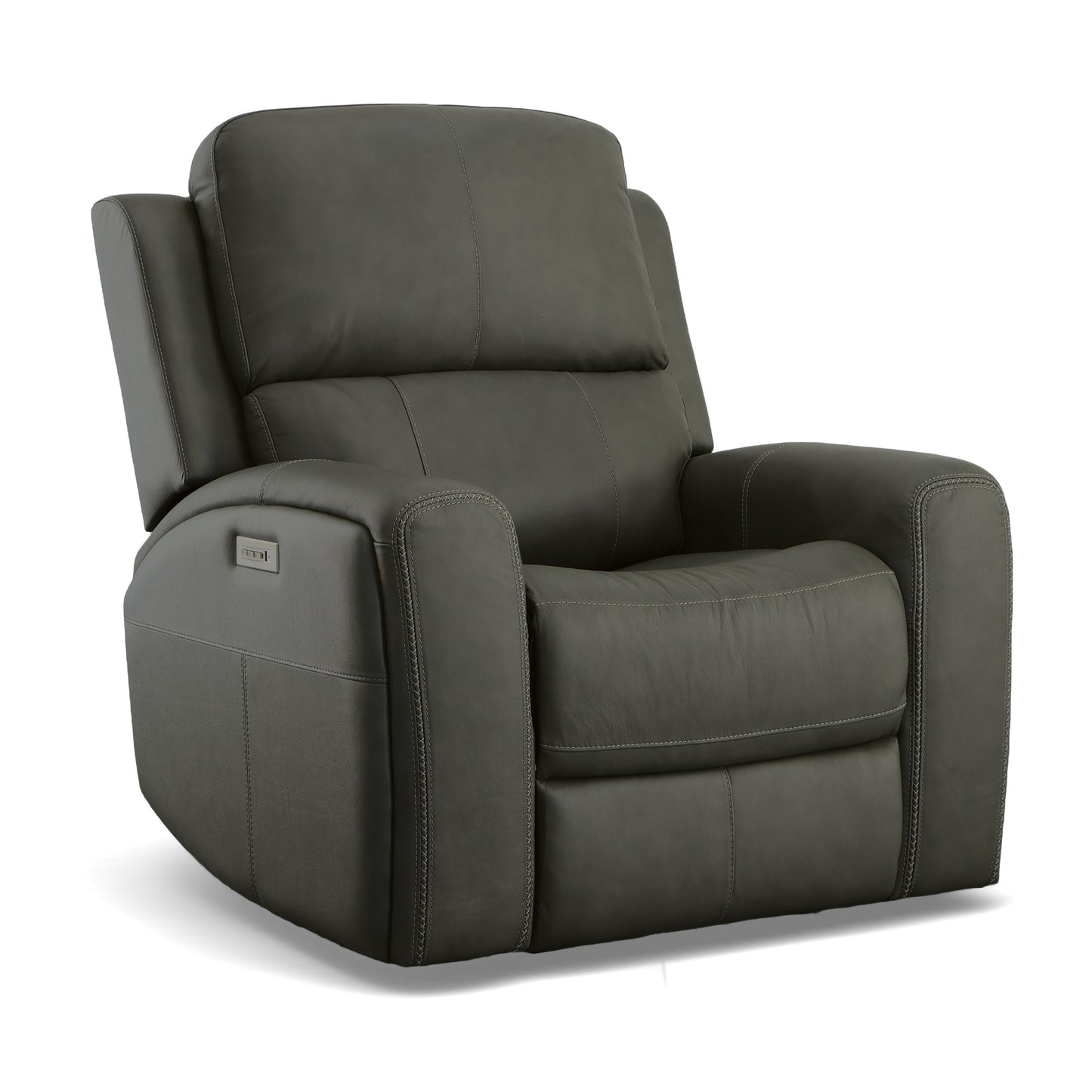 Flexsteel Linden Power Recliner with Power Headrest & Lumbar