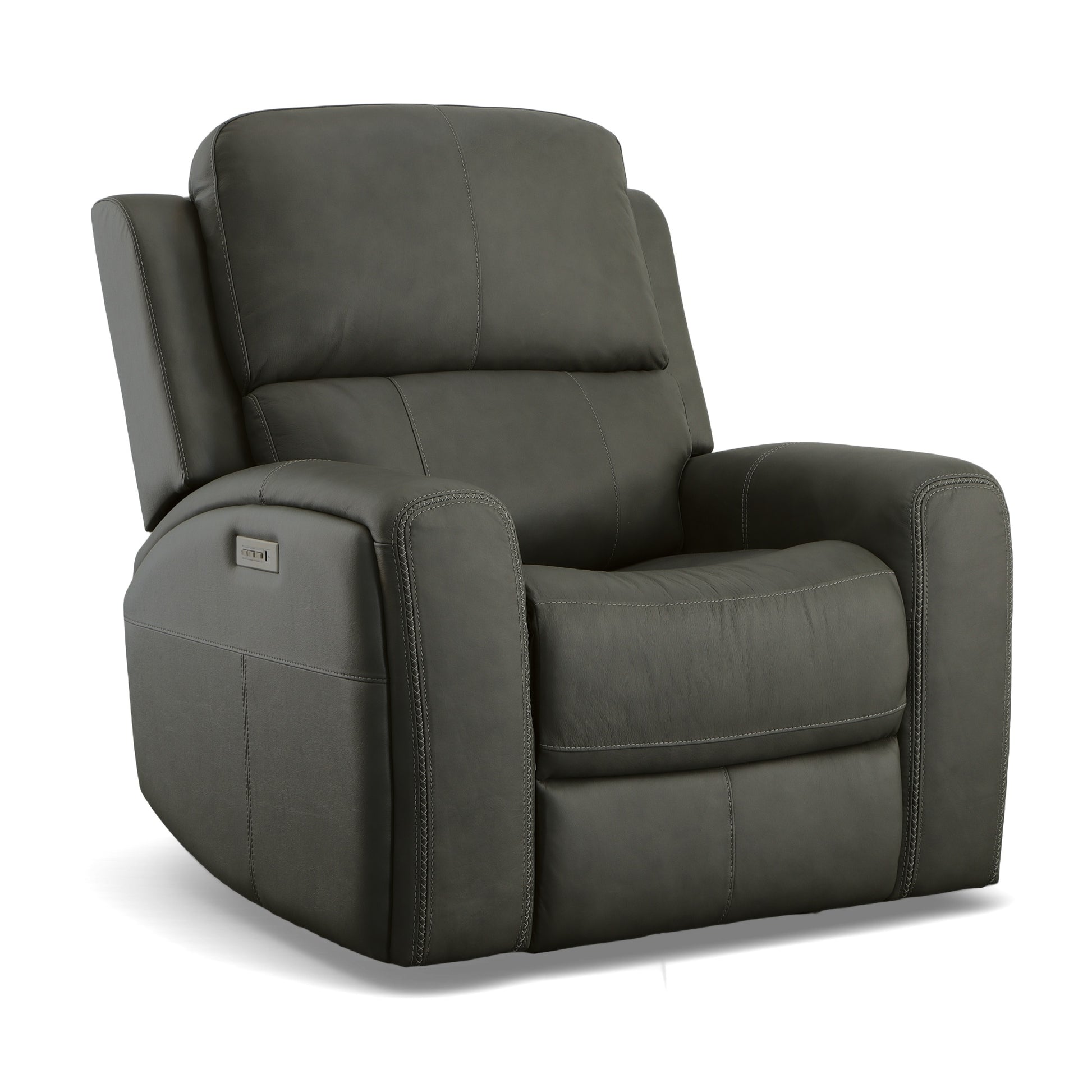 Flexsteel Linden Power Recliner with Power Headrest & Lumbar