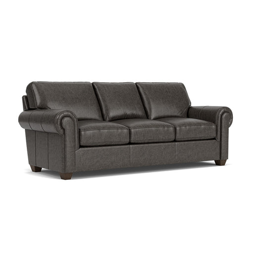 Carson Leather Sofa - Smoke