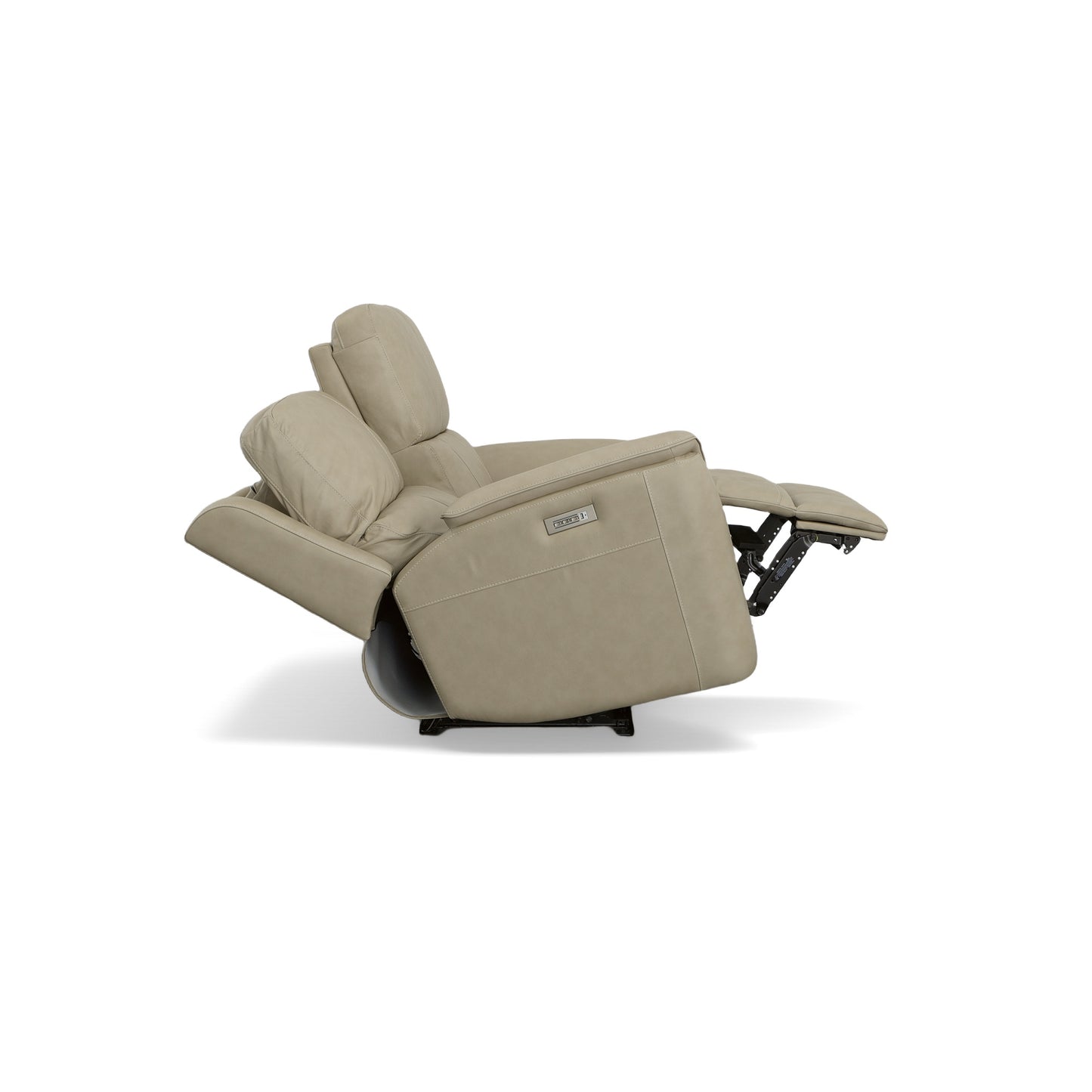 Flexsteel Henry Power Reclining Loveseat with Power Headrests & Lumbar