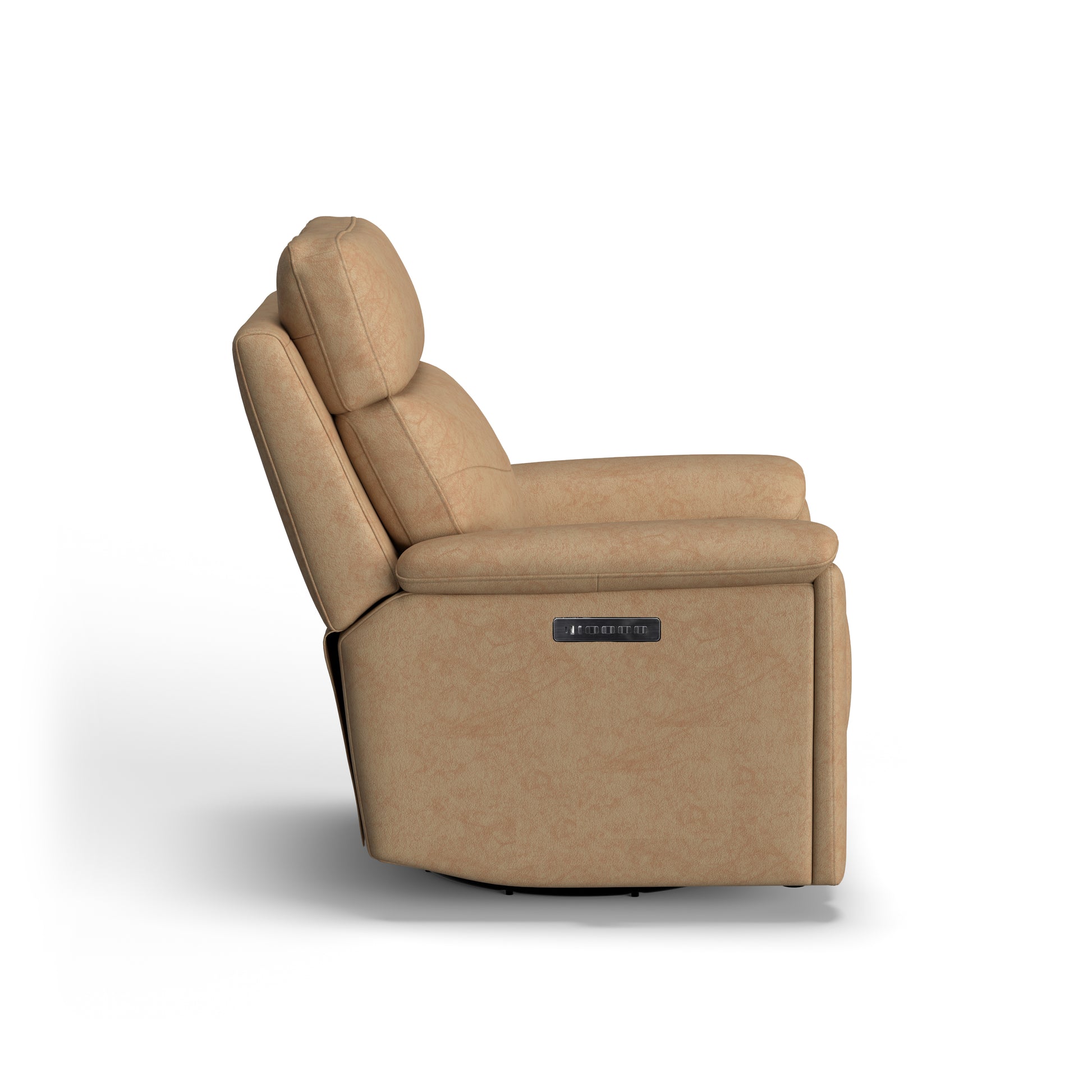 Flexsteel Refined Power Swivel Gliding Recliner with Power Headrest & Lumbar