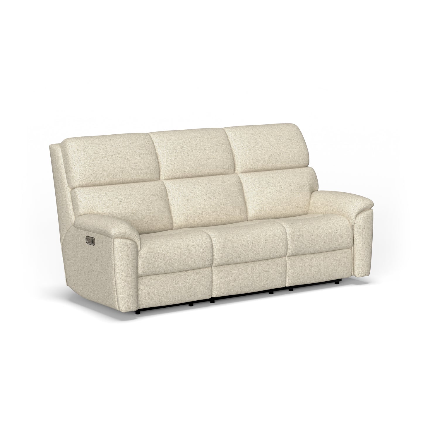 Flexsteel Porter Power Reclining Sofa with Console, Power Headrests & Lumbar