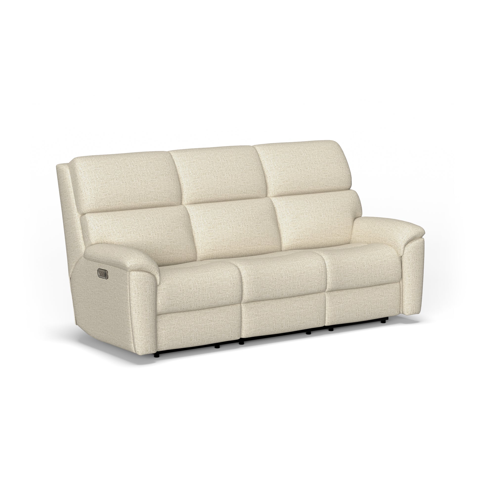 Flexsteel Porter Power Reclining Sofa with Console, Power Headrests & Lumbar