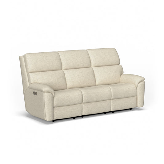 Flexsteel Porter Power Reclining Sofa with Console, Power Headrests & Lumbar