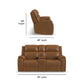 Flexsteel Ziggy Power Reclining Loveseat with Console, Power Headrest, Lumbar, Heat & Massage