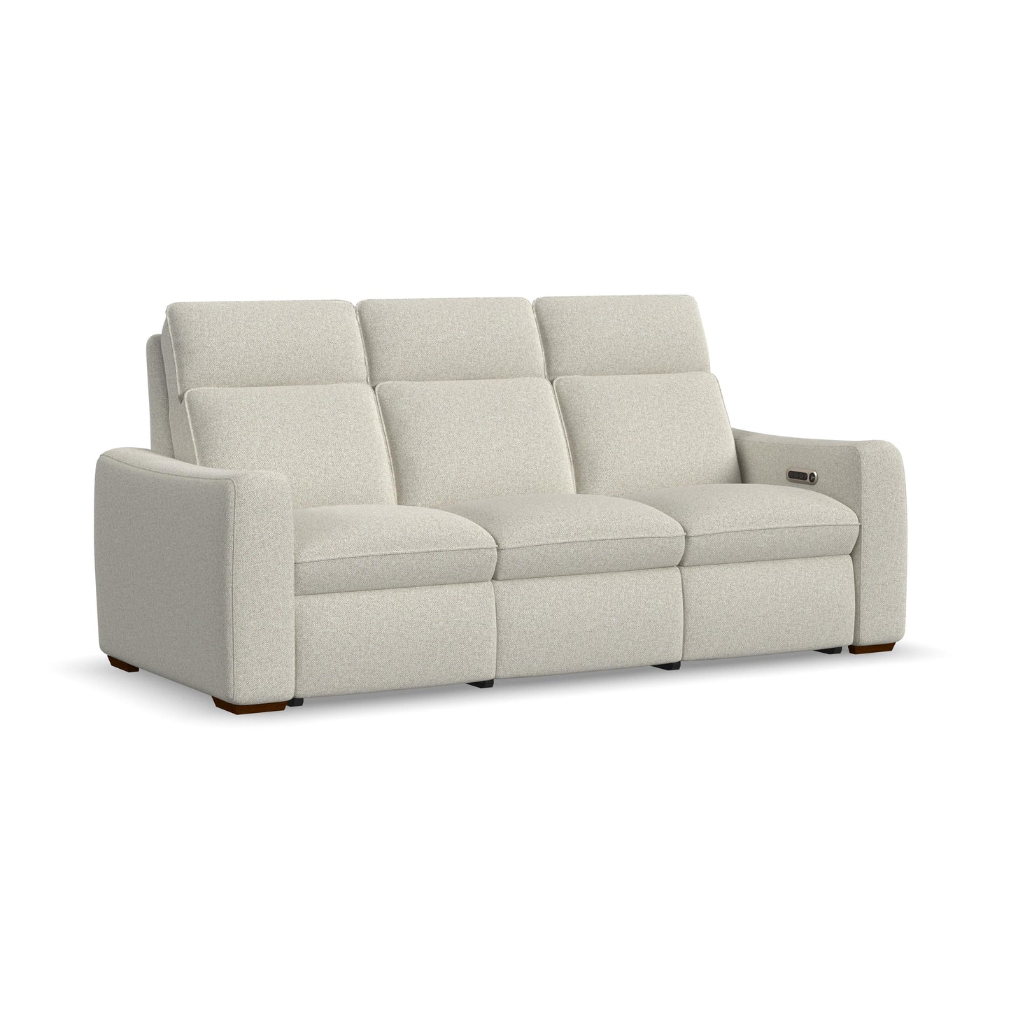 Flexsteel Ava Power Reclining Sofa with Power Headrest & Lumbar
