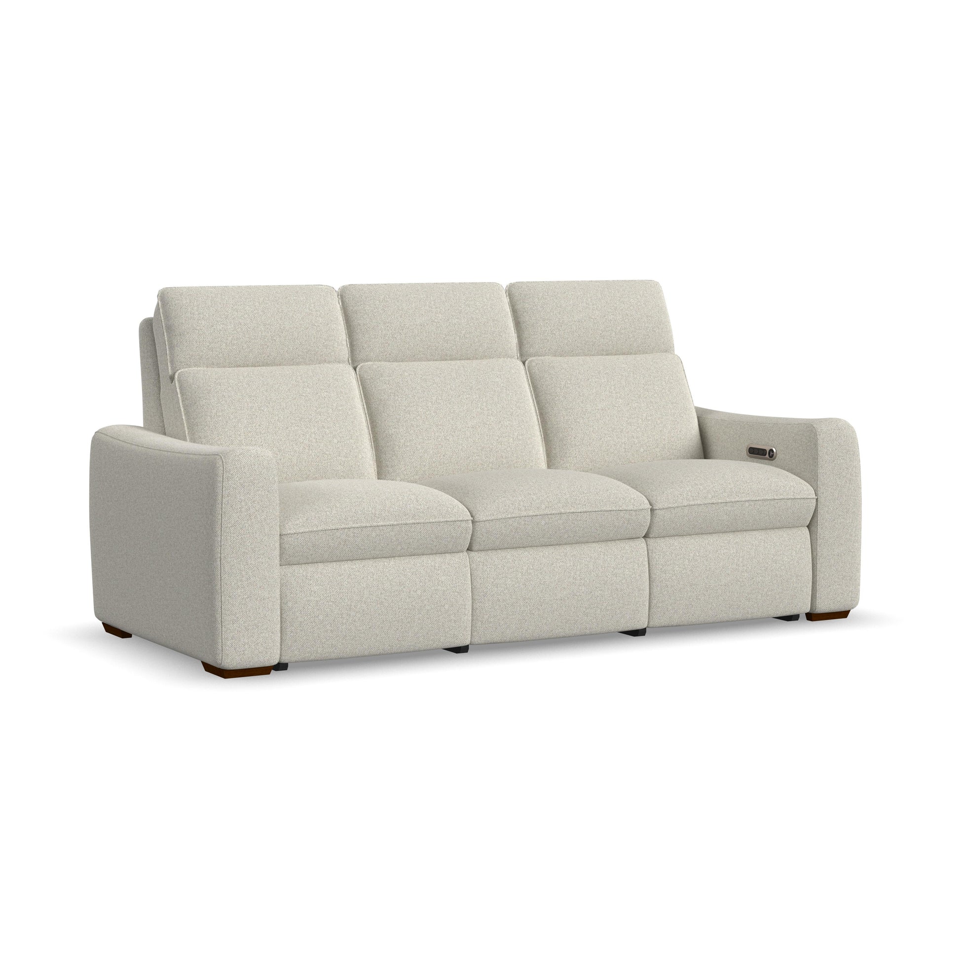 Flexsteel Ava Power Reclining Sofa with Power Headrest & Lumbar