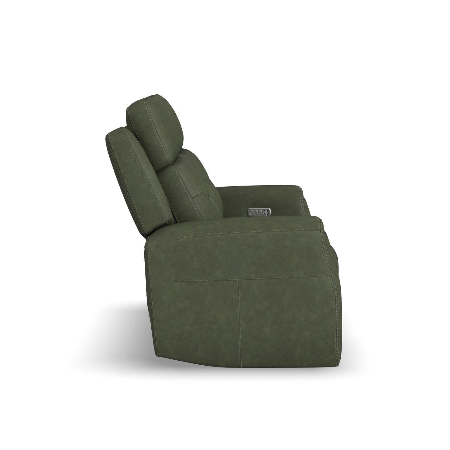 Flexsteel Felix Power Reclining Loveseat with Power Headrest, Lumbar, Heat & Massage