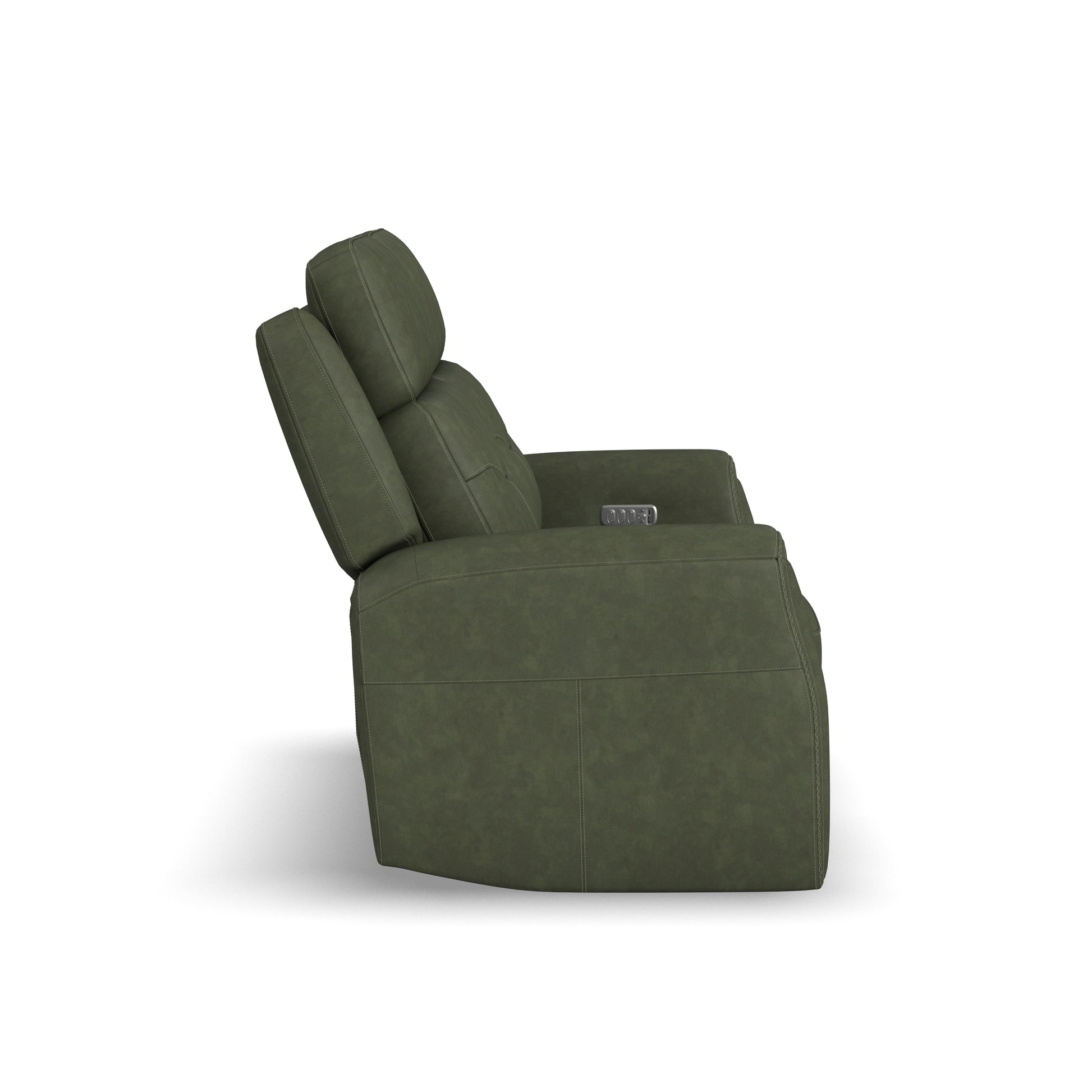 Flexsteel Felix Power Reclining Loveseat with Power Headrest, Lumbar, Heat & Massage