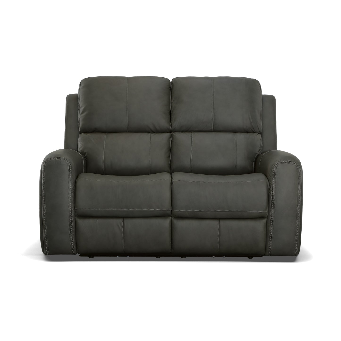 Flexsteel Linden Power Reclining Loveseat with Power Headrests & Lumbar