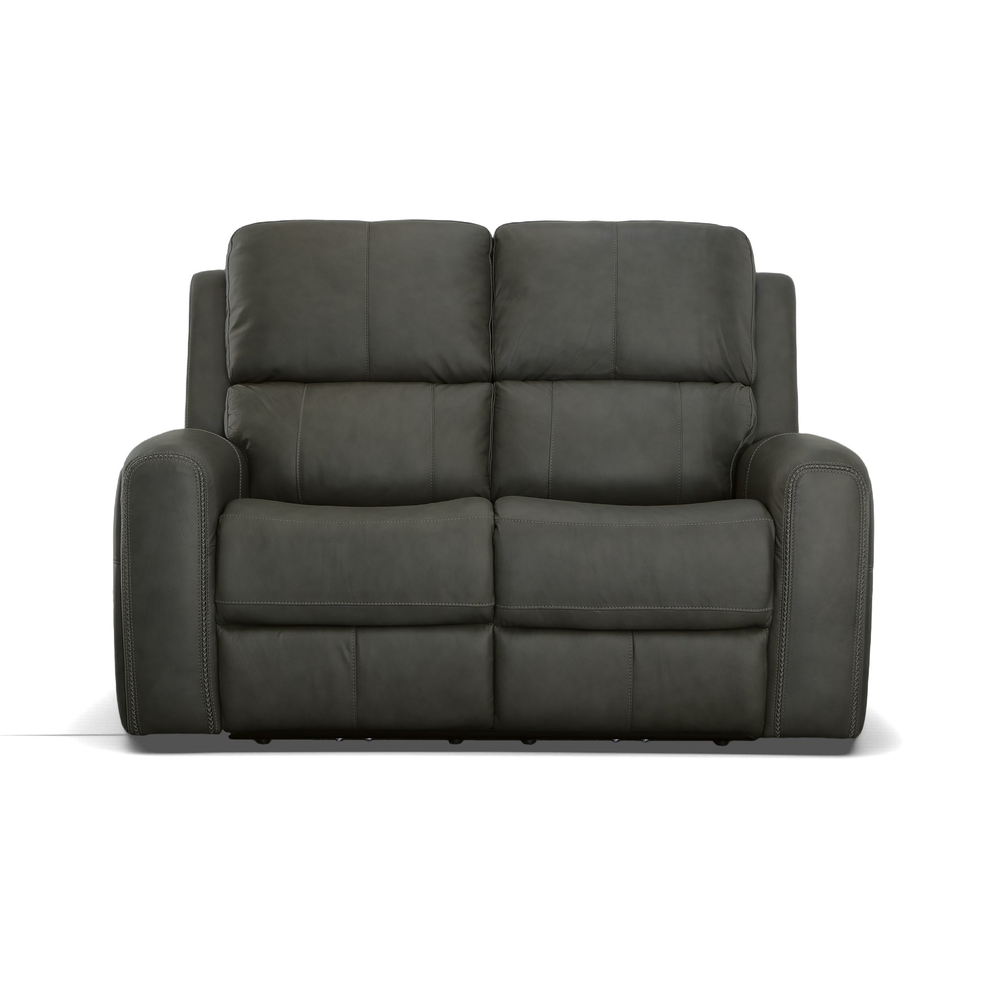 Flexsteel Linden Power Reclining Loveseat with Power Headrests & Lumbar