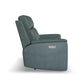 Flexsteel Vernon Power Reclining Loveseat with Console, Power Headrests, Lumbar, Heat & Massage