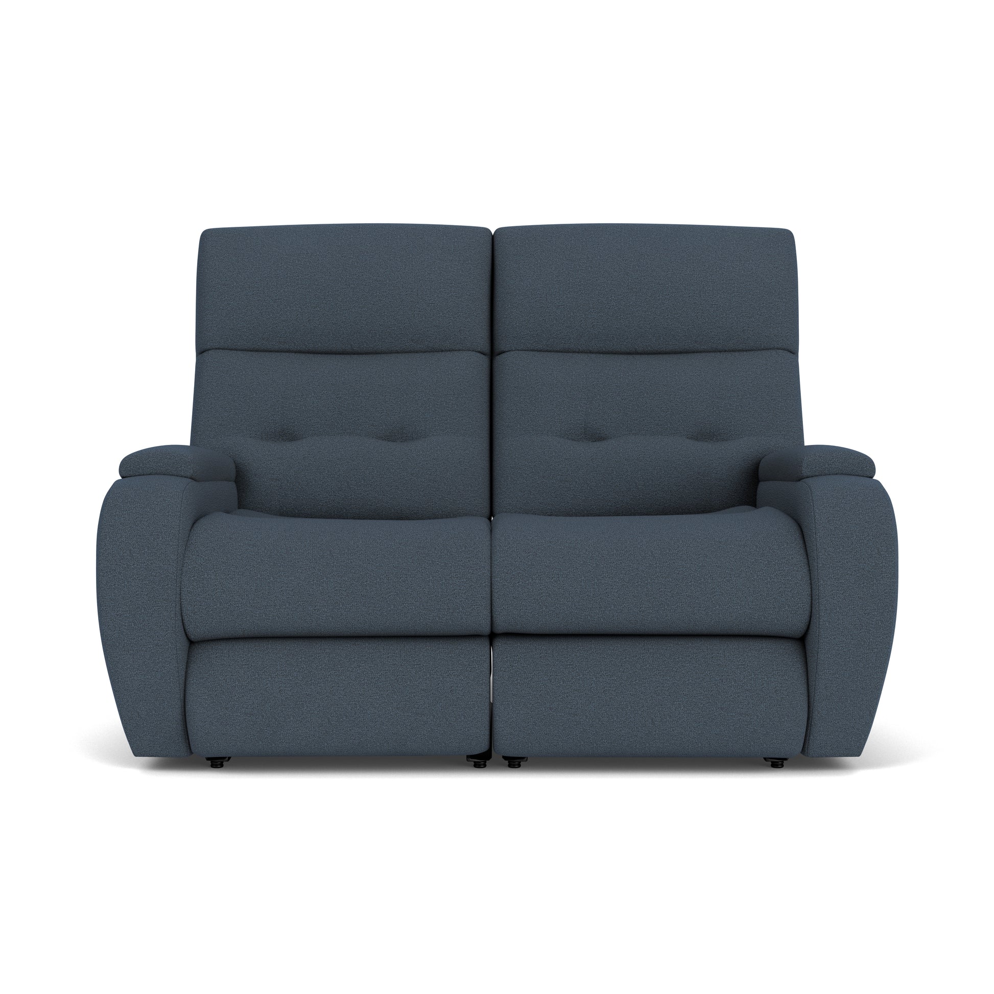 Flexsteel Strait Power Reclining Loveseat with Power Headrests