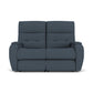 Flexsteel Strait Power Reclining Loveseat with Power Headrests