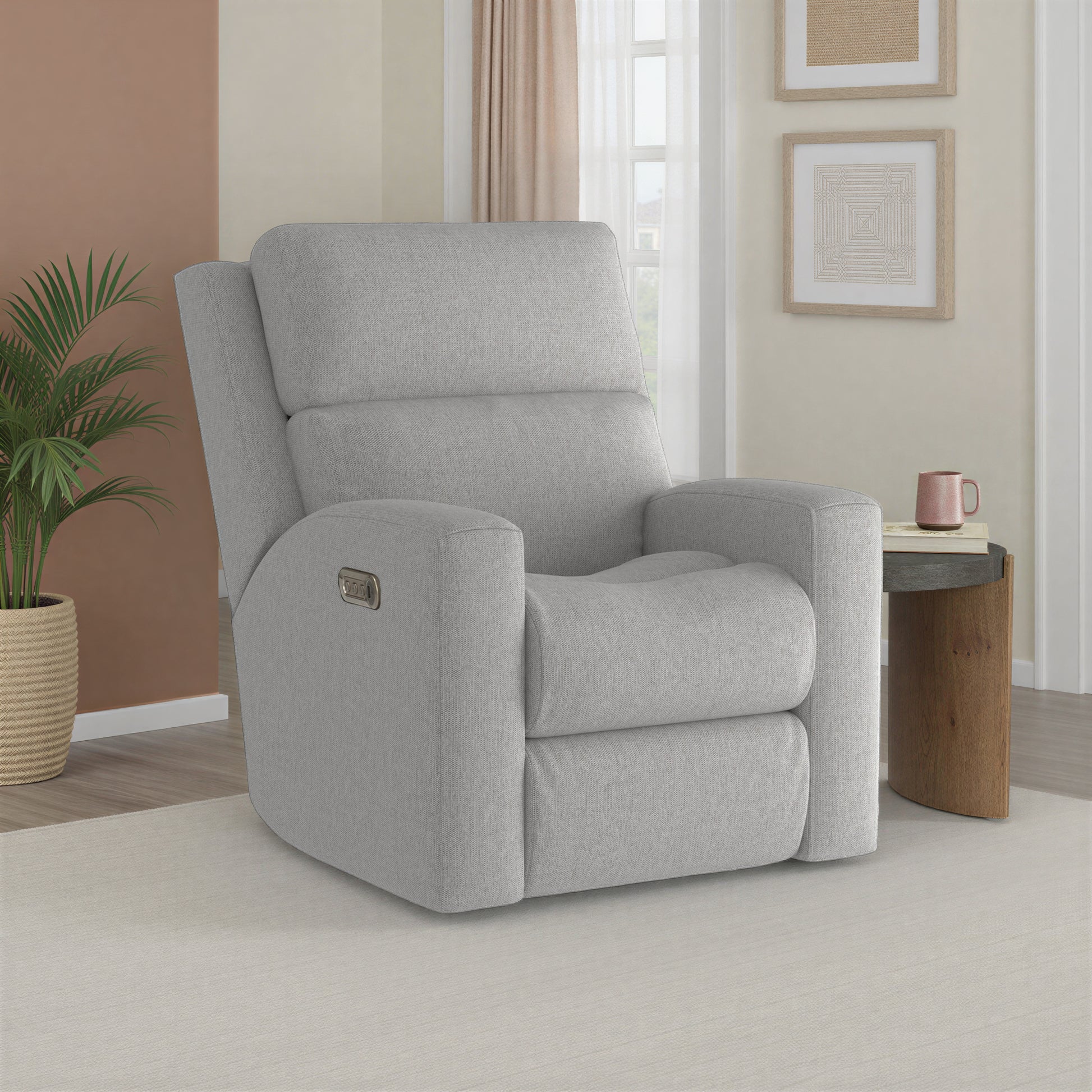 Flexsteel Score Power Recliner with Power Headrest & Lumbar
