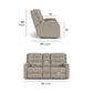 Flexsteel Arlo Power Reclining Loveseat with Console & Power Headrests