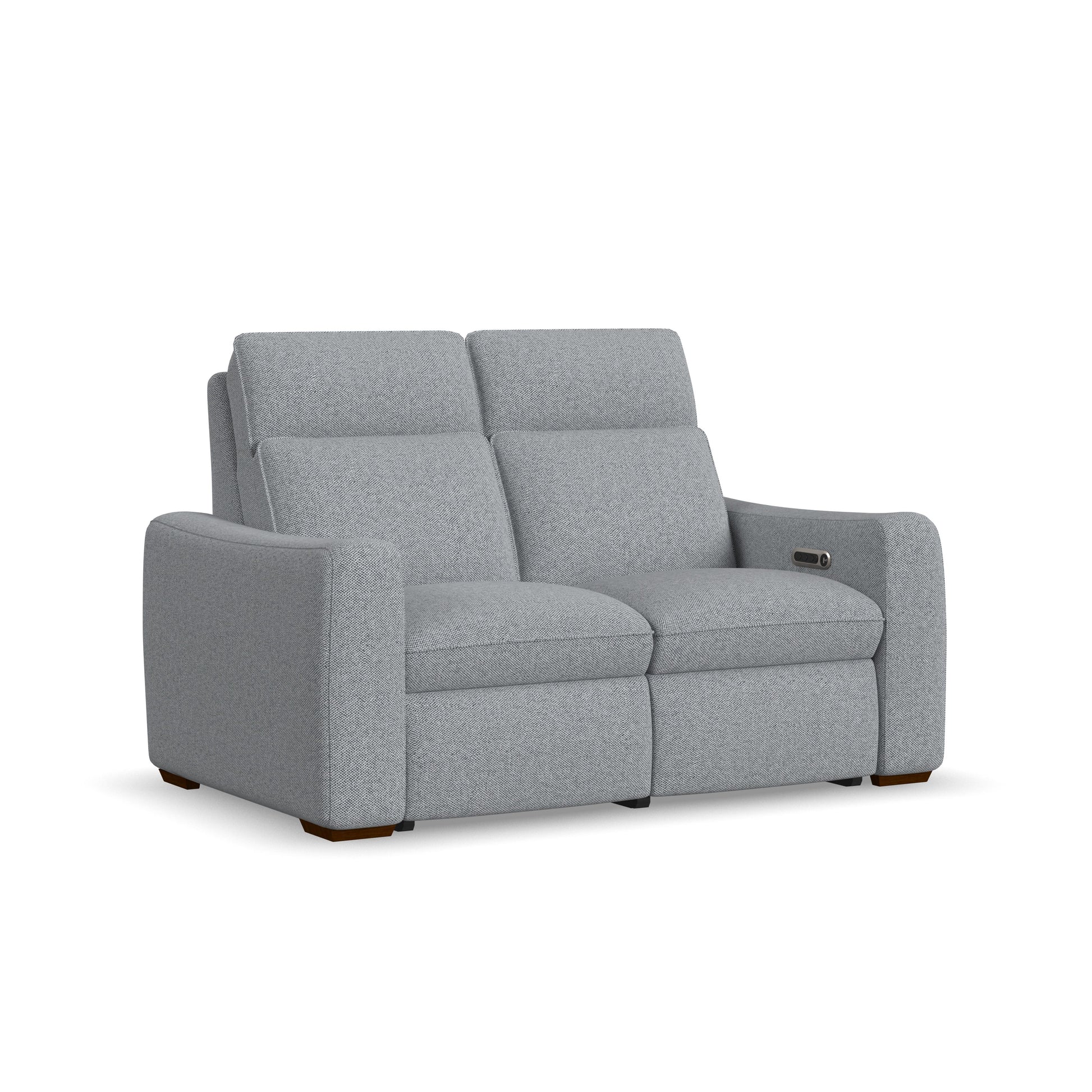 Flexsteel Ava Power Reclining Loveseat with Power Headrest & Lumbar