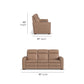 Flexsteel Dutch Power Reclining Sofa with Console, Power Headrest, & Lumbar