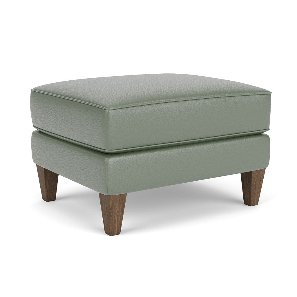 Digby Leather Ottoman - Cedar