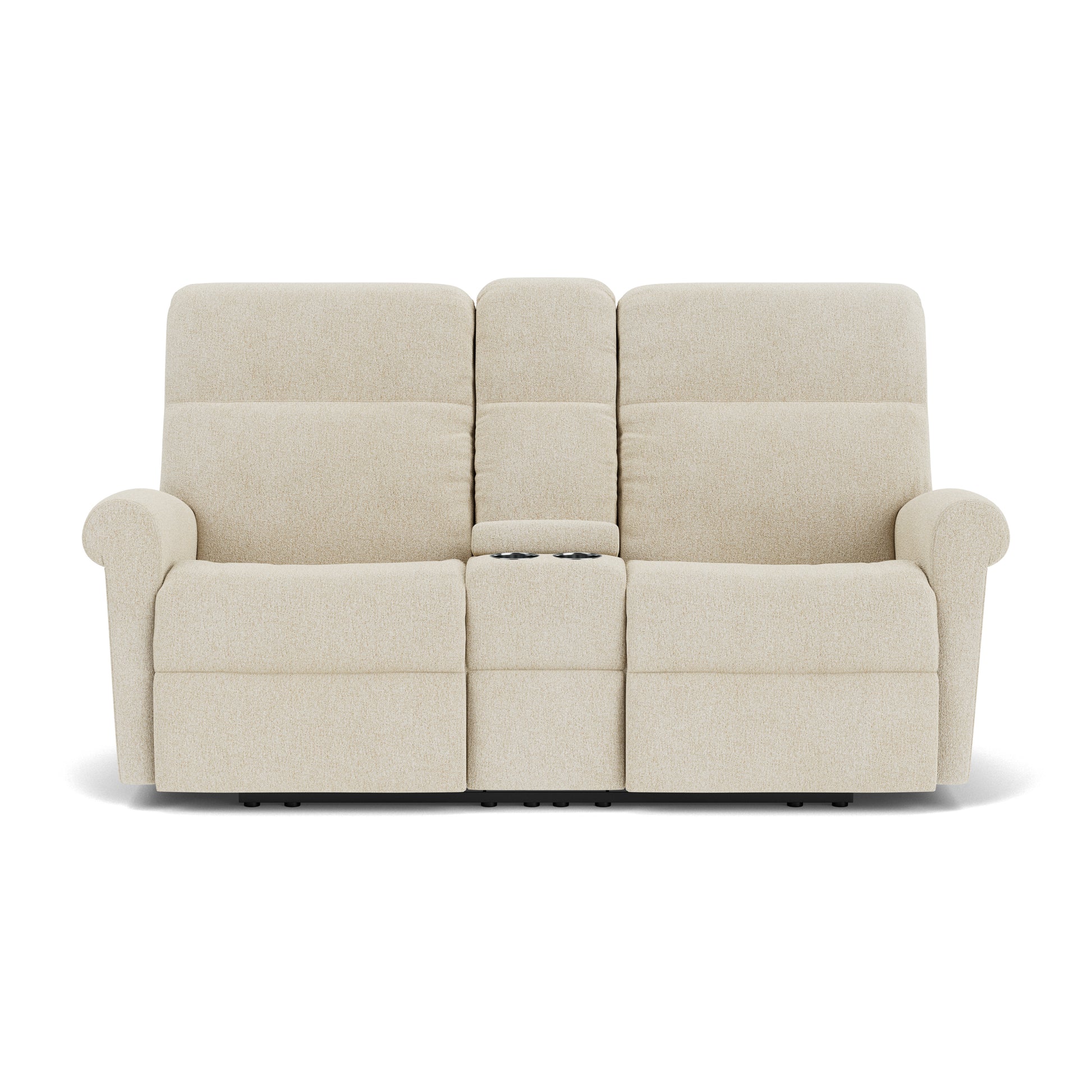 Flexsteel Davis Reclining Loveseat with Console