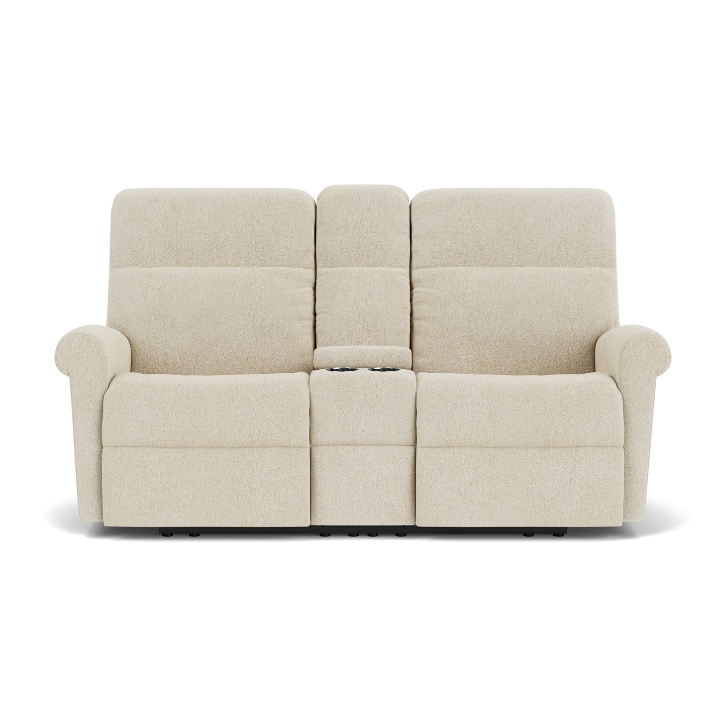 Flexsteel Davis Reclining Loveseat with Console
