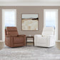 Flexsteel Refined Power Swivel Gliding Recliner with Power Headrest & Lumbar