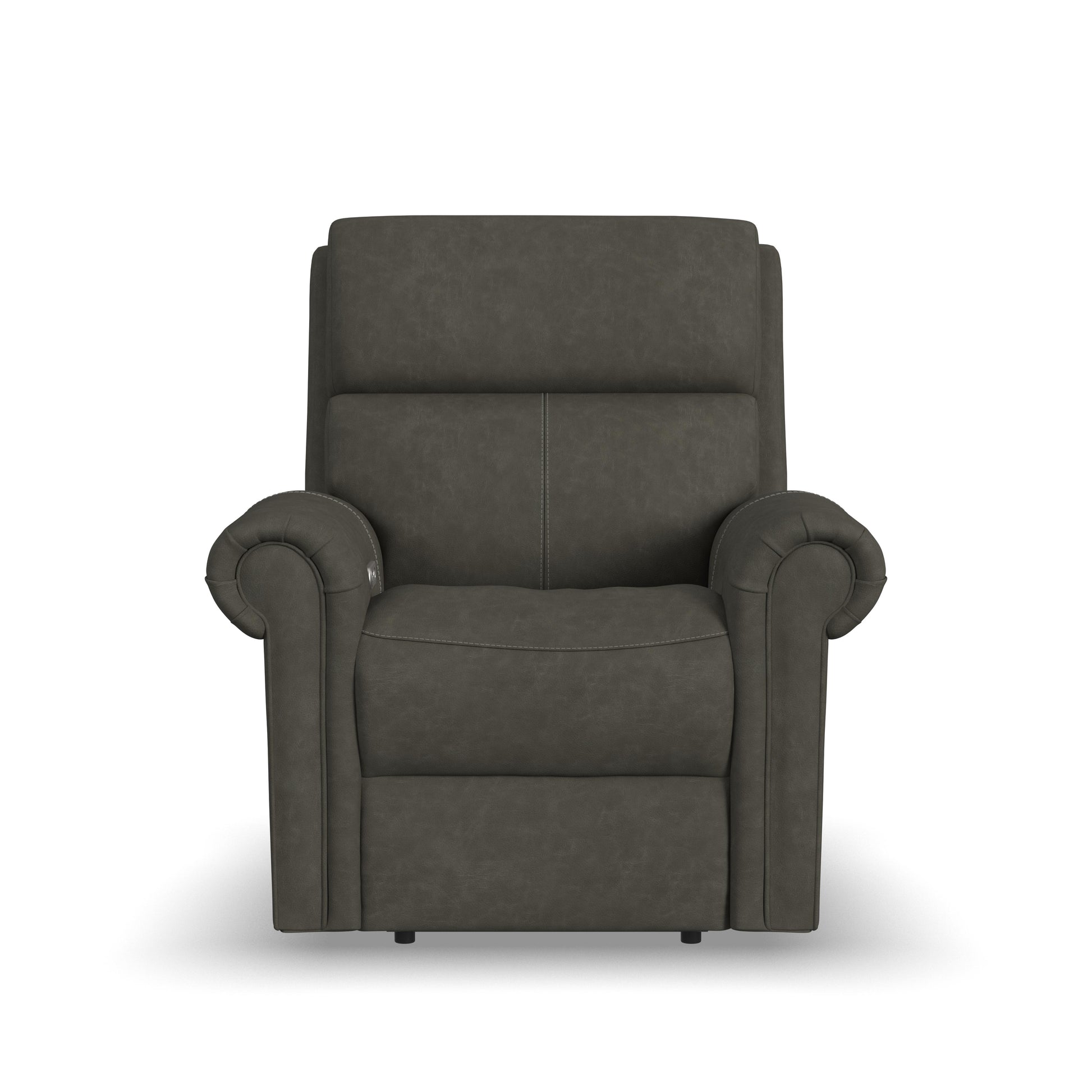 Flexsteel Bernard Power Recliner with Power Headrest & Lumbar