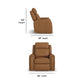 Flexsteel Felix Power Recliner with Power Headrest, Lumbar, Heat & Massage
