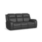 Flexsteel Ziggy Leather Power Reclining Sofa with Power Headrest, Lumbar, Heat & Massage