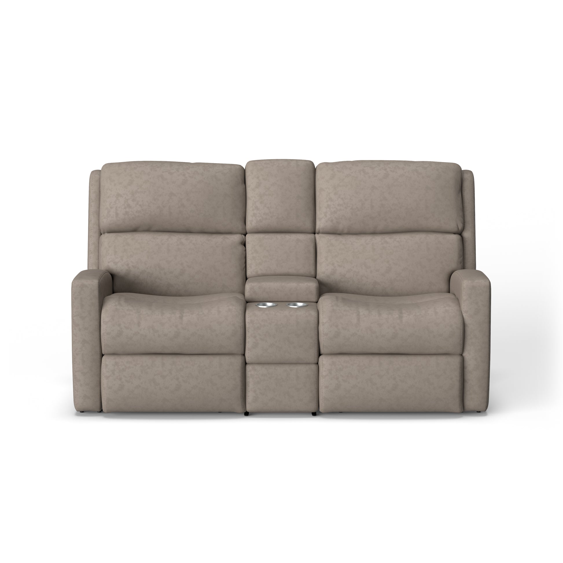 Flexsteel Catalina Power Reclining Loveseat with Console & Power Headrests