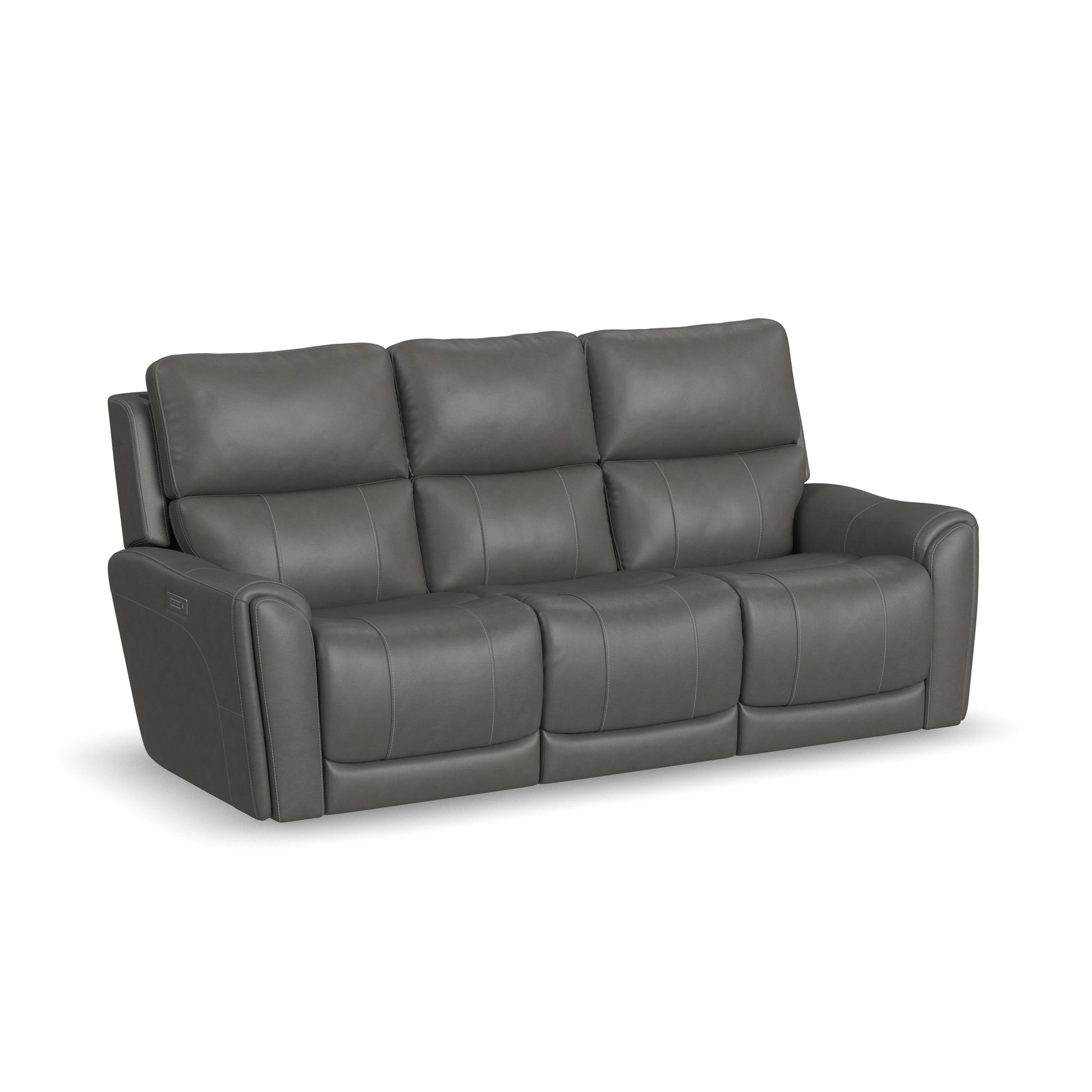 Flexsteel Carter Power Reclining Sofa with Console & Power Headrests & Lumbar