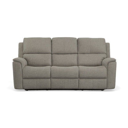Flexsteel Henry Leather Power Reclining Sofa with Power Headrests & Lumbar