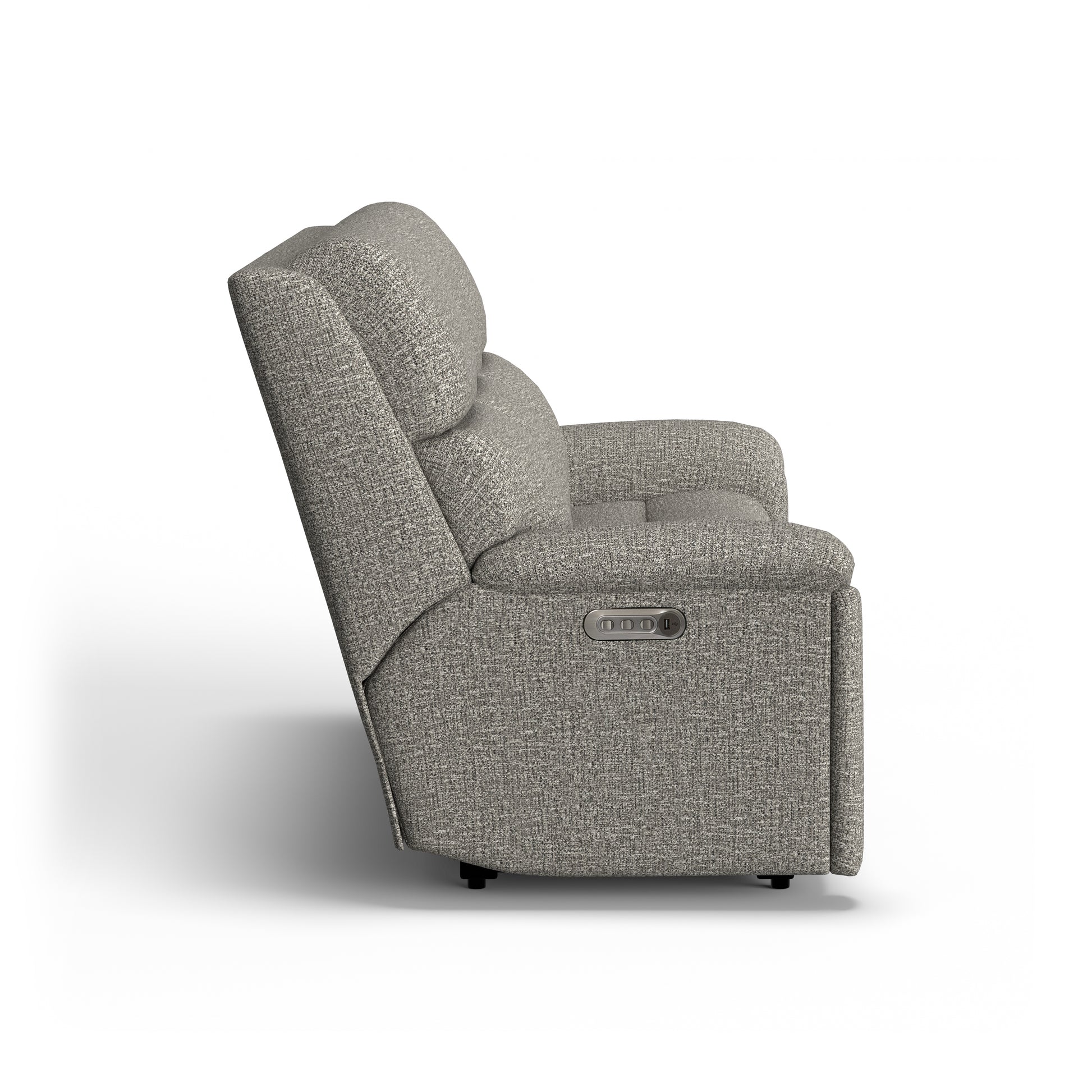 Flexsteel Porter Power Reclining Sofa with Console, Power Headrests & Lumbar