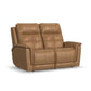 Flexsteel Ranger Power Reclining Loveseat with Power Headrest, Lumbar, Heat & Massage
