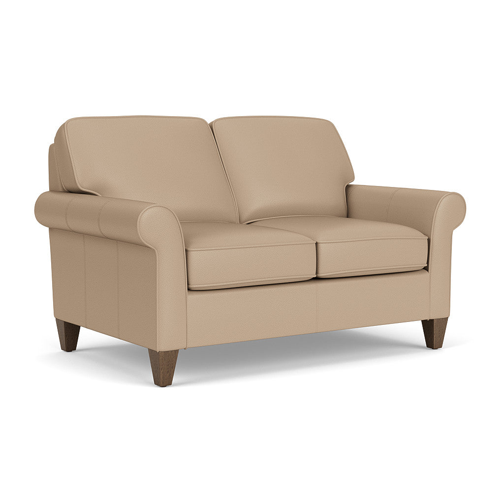 Westside Leather Loveseat - Caffelatte