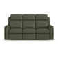 Flexsteel Felix Power Reclining Sofa with Power Headrest, Lumbar, Heat & Massage