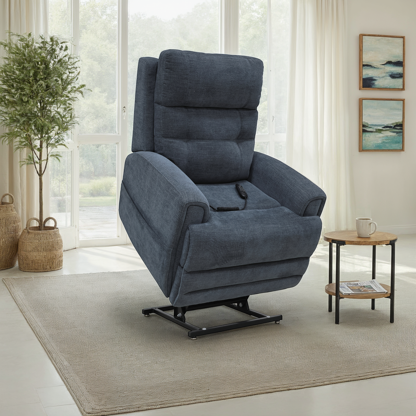 Flexsteel Vesper Power Lift Recliner w/ Power Headrest & Lumbar
