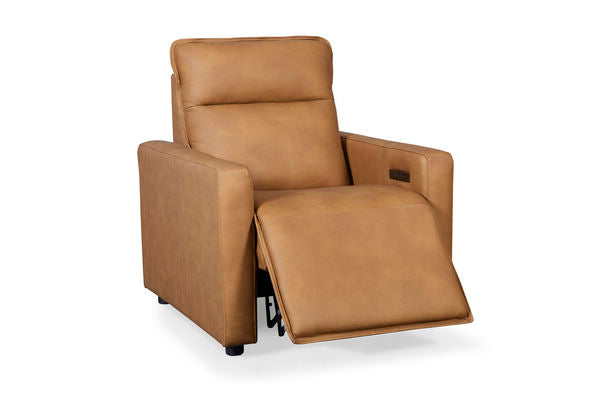 Adell Power Recliner in Saddle leather by Leather Italia