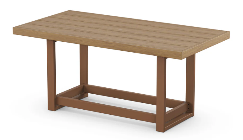 Edge 40 x 78 Counter Table Two Tone
