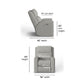 Flexsteel Score Power Recliner with Power Headrest & Lumbar