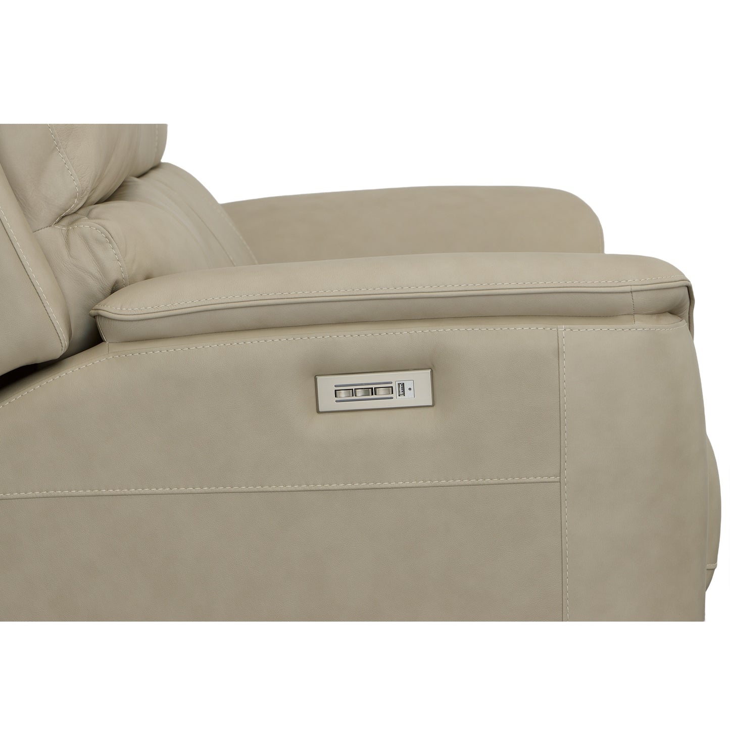 Flexsteel Henry Power Reclining Loveseat with Power Headrests & Lumbar