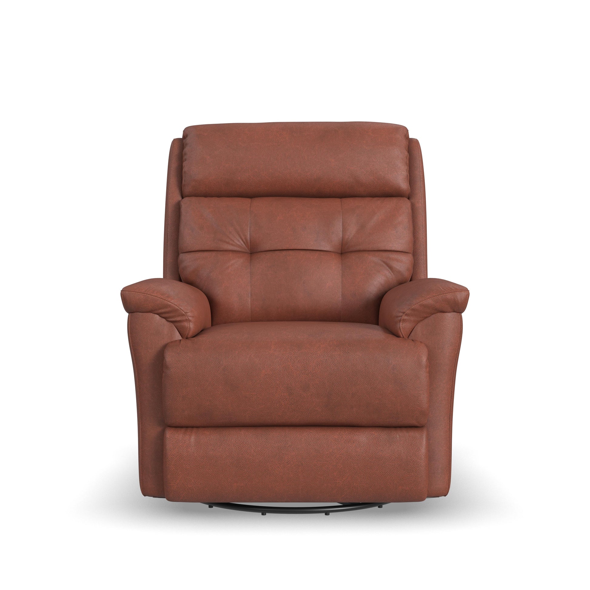 Flexsteel Sophisticated Power Swivel Gliding Recliner with Power Headrest & Lumbar